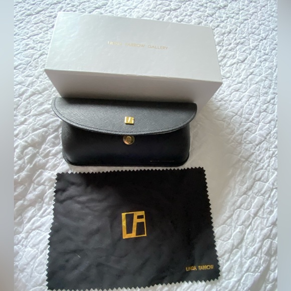 LINDA FARROW Gold Frame Sunglasses - Picture 11 of 14